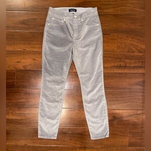 J. Crew 9" high-rise toothpick jean velvet 24P NWT